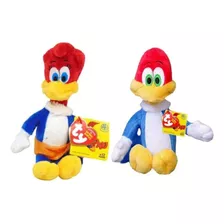 Kit 2 Pelúcias Pica Pau Winnie Ty Beanie Babies 3718