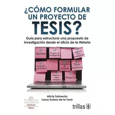 Cómo Formular Un Proyecto De Tesis?, De Salmerón Castro, Alicia Suarez De La Torre, Laura., Vol. 1. Editorial Trillas, Tapa Blanda, Edición 1a En Español, 2012