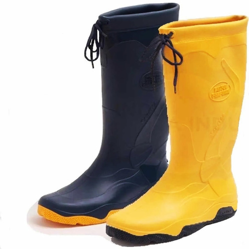 Bota De Lluvia Náutica Marine Calfor Pampeana Cuello Cordon $ 1.766 en