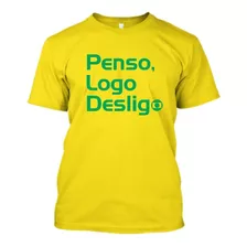 Camiseta Globo Lixo Penso Logo Desligo