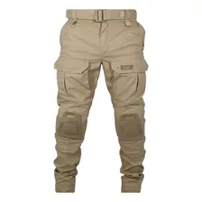 Calça Tática Ranger Com Joelheira Tan Desert Tactical Dacs 