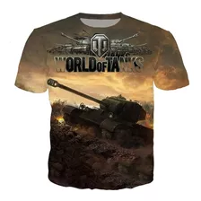 Playera Para Hombre Juegos World Of Tanks Patrones 3d Impre