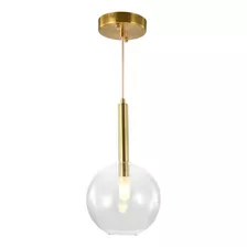 Pendente Filo Bronze E Transparente 1xg9 - Rz006 Bella 110v/220v