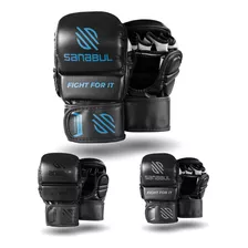 Sanabul Essential - Guantes Híbridos Mma De 7 Onzas (negro.