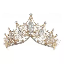 Reina Corona Princesa Boda Tiara Tiara Nupcial Y Cumpleaños