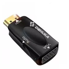 Adaptador Conversor Hdmi A Vga Con Audio - Plug And Play