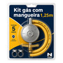 Registro Regulador Gás Cozinha Botijão 13kg Kit Mangueira