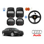 Tapetes 3d Logo Audi + Cubre Volante A8 2018 A 2022 2023