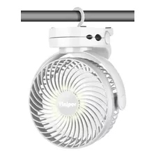 Viniper Ventilador De Clip Recargable De 6 Pulgadas Con Luz 