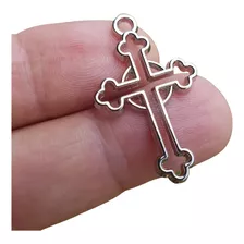 25 Crucifixos Pingente Níquel Montagem Terços E Artesanatos