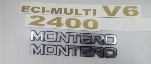 Foto de Emblemas Para Mitsubishi Montero 2400 Laterales. 