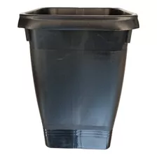 3 Vasos Quadrado 8 Litros Plantas Cactos E Suculentas Preto