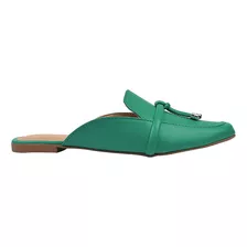 Sapato Mule Feminino Confortável Rasteira Chinelo Colorido