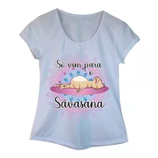 Camiseta Feminina Yoga Savasana Roupa T-shirt