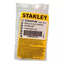 Broca Aco Rapido Stanley 5,5 Mm - Kit C/10 Pc
