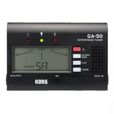 Afinador Korg Ga50 Para Guitarra E Baixo Cor Preto