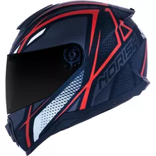 Capacete Norisk Razor Ninja Vermelho Feminino Masculino Cor Preto Tamanho Do Capacete 61/62