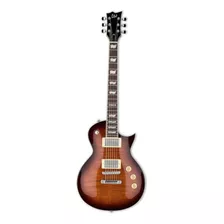 Guitarra Elétrica Ltd Ec Series Ec-256 De Bordo/mogno Dark Brown Sunburst Com Diapasão De Jatobá Assado