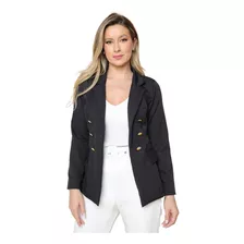 Blazer Feminino Em Alfaiataria Com Botões 