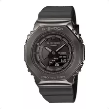 Reloj Casio G-shock Gm-s2100b-8a Antigolpe Sumergible Acero Color De La Malla Gris Oscuro Color Del Bisel Peltre Color Del Fondo Negro