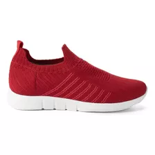 Tênis Meia Mississipi Dakota Jogging Slip On Vermelho Q7722