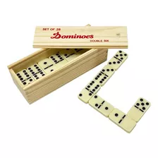 Juego De Domino 28 Piezas Grandes En Caja De Madera Artidix