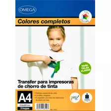 Papel Transfer A4 Omega Telas Claras - Papelería Bonita