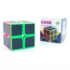 Cubo Rubik Fanxin 2x2 Stickers Fibra Carbono De Colección