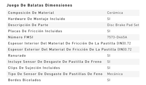 Balatas Delanteras Honda Civic 1.7 2001 2002 2003 2004 2005 Foto 2