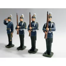 Soldados De Plomo Cadetes Chilenos Kit 4 Figuras