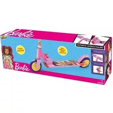 Patinete Infantil Barbie Com 2 Rodinhas Malibu Fun