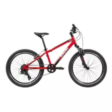 Bicicleta Aro 24 Caloi Wild Vermelha Quadro Alumínio