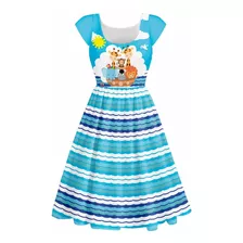 Vestido Infantil Longo Arca De Noe