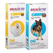 Bravecto Anti Pulgas Carrapato Combo 20a40kg E 2a4,5kg