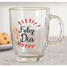 10 Tazas De Vidrio Feliz Cumple Frases Feliz Dia Souvenirs 