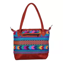 Bolso De Gamuza Con Bordado Artesanal 2 Piezas