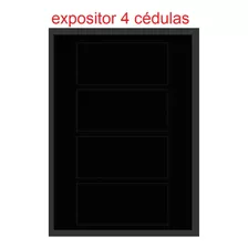 Quadro Expositor Porta Cédulas Notas Coleção Colecionador