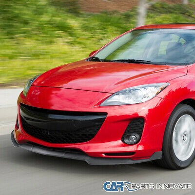 Fit 10-11 Mazda 3 Matte Black Front Bumper Lip Spoiler S Ttx Foto 8