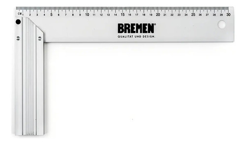 Escuadra Carpintero De Aluminio 12 Pulgadas | Bremen® 6824 Plateado