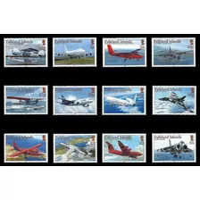 Malvinas - Falkland - Aviones - Serie Mint - Yv 998-1009