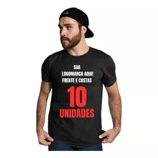 10 Camisetas Personalizadas Algodão Sua Logo Uniforme Empres