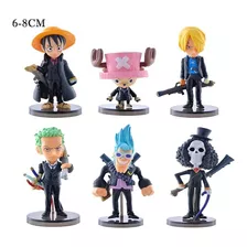 Kit 6 Action Figure One Piece Filme Z Luffy Zoro Sanji Brook