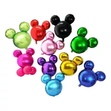 15 Balão Metalizado Mini Minnie Mickey Perfil De 37 Cm