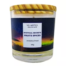 Vela Aromática Vegetal Premium Via Mística Frutal 180g