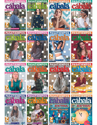 Pasatiempos Cábala Zugarto Ediciones Paquete 16 Revistas