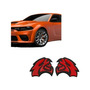 Embelema Hellcat Srt Dodge Chrysler Autoadherible Rojo 2pzas
