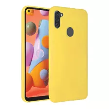 Protector Silicone Case Samsung A11 Varios Colores