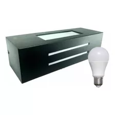 Aplique Exterior De Pared Bidireccional Y Lampara Led 12w