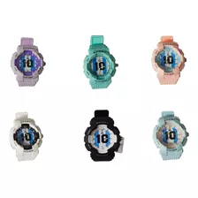 Relojes Pulsera Silicona Colores Combinados Varios Por 5 Un