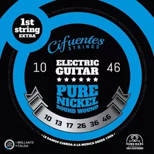 Cuerdas Guitarra Electrica 10-46 Pure Nickel Ac10 Cifuentes
